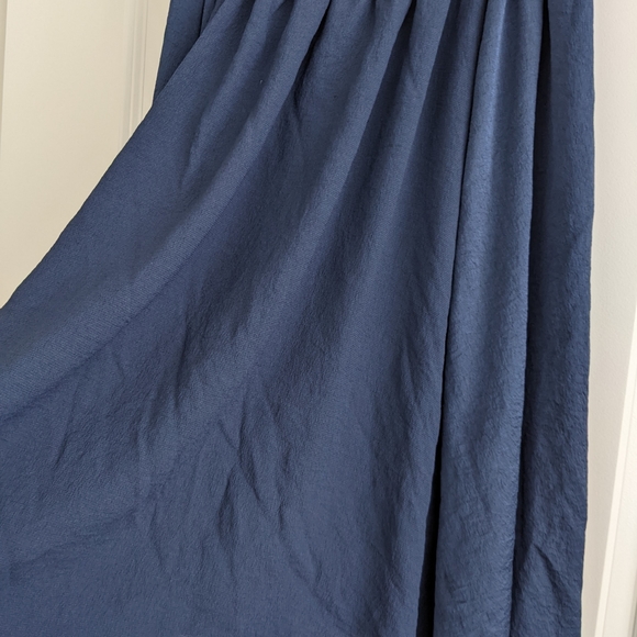 Zara Navy flounce midi shirt - Picture 3 of 4